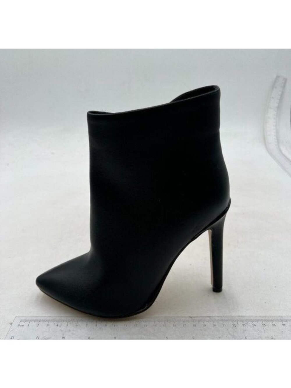 Women Heeled Ankle Booties,Sexy Pointed Toe 4 inch Stiletto High Heel Boot Black